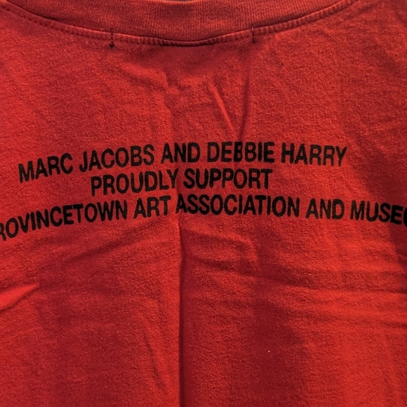 Marc Jacobs Red  Blondie Debbie Harry T Small punk - Picture 8 of 10